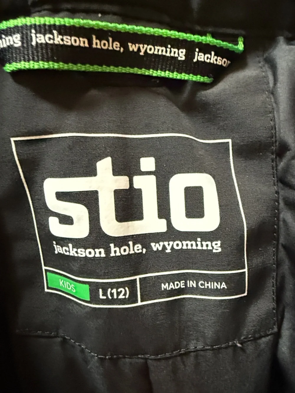 Stio Black Kids Snow Pants with Reflective Trim - Picture 2 of 10